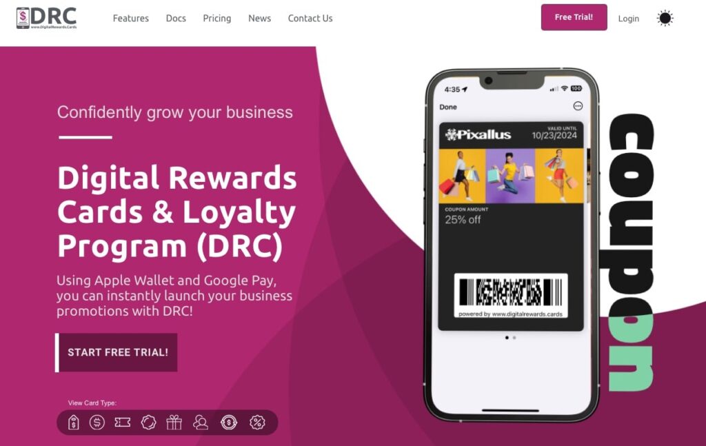 Digital Rewards Cards (DRC) - Pixallus